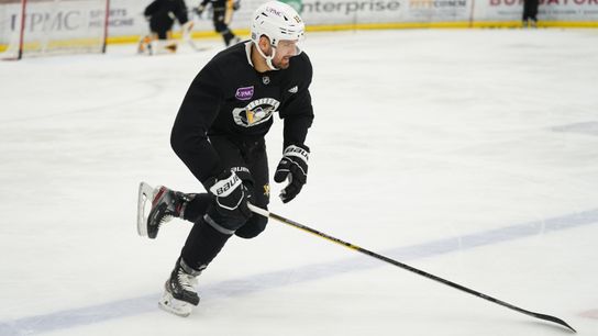 Aston-Reese reunited with third line in practice taken in Cranberry, Pa. (Penguins)